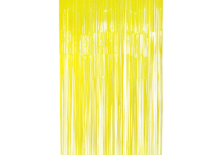 Pastel Fringe Curtain Yellow