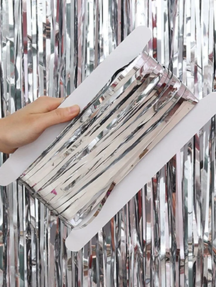 1000004826.jpg Silver Normal Foil Fringe Curtains