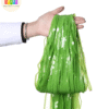 1050 (28) Pastel Green Foil Fringe Curtains