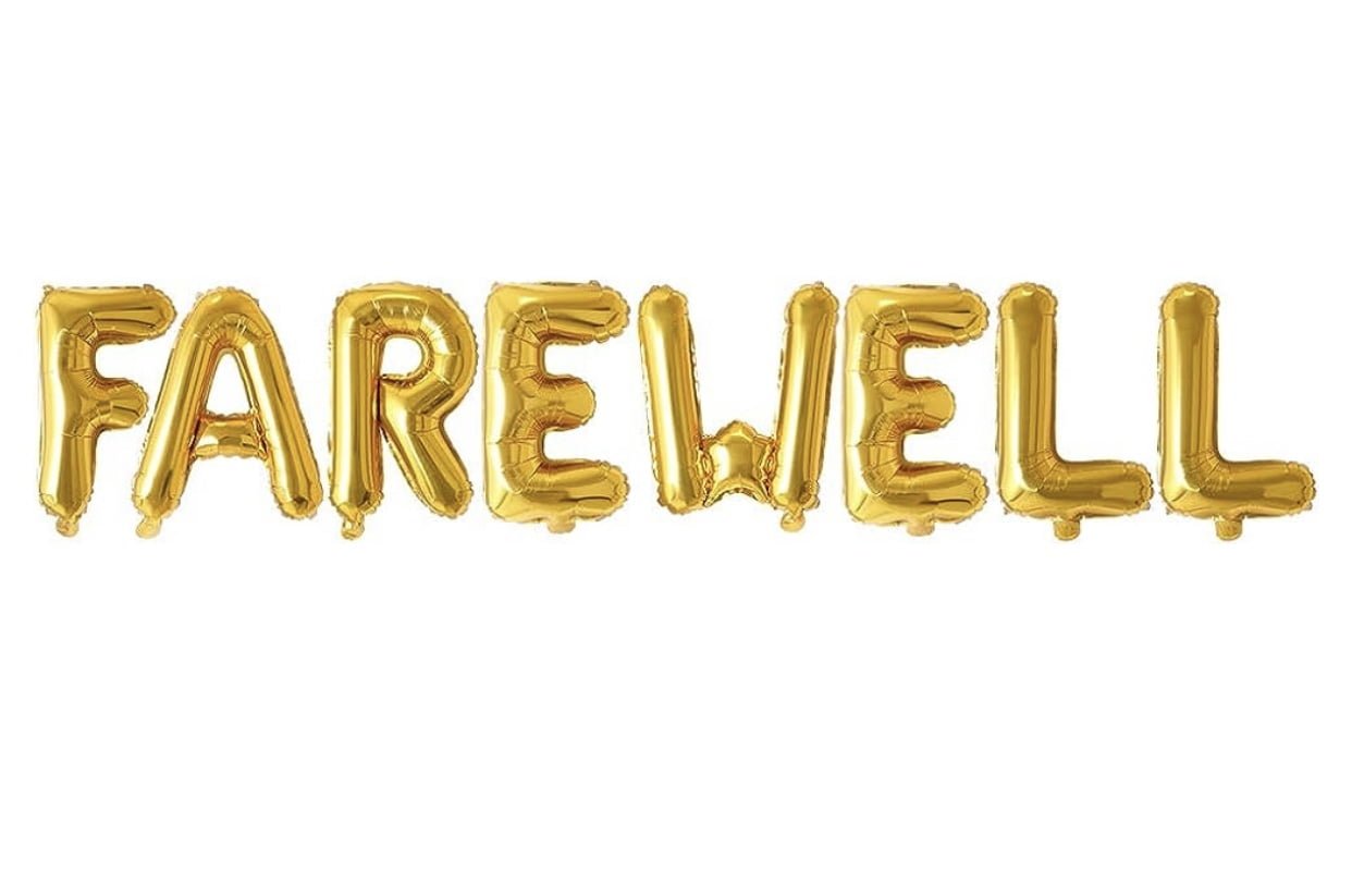 Fare Well Foil Banner