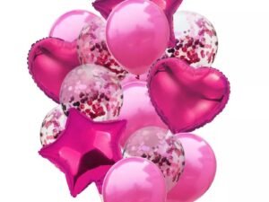 14 piece set balloons- Pink Shades