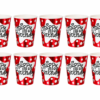 10 PC's Red Paper Cups