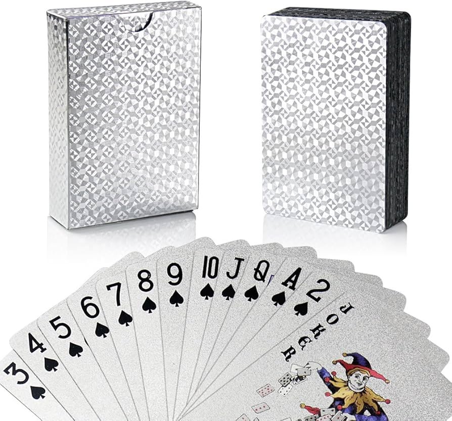 Luxurious Silver Playcards