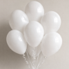 10-Inch White Balloons 100pcs