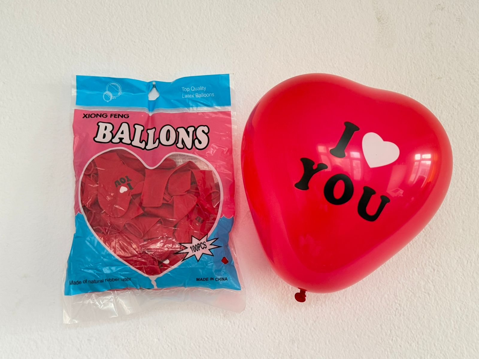 I Love You Printed Balloons – Pack of 100