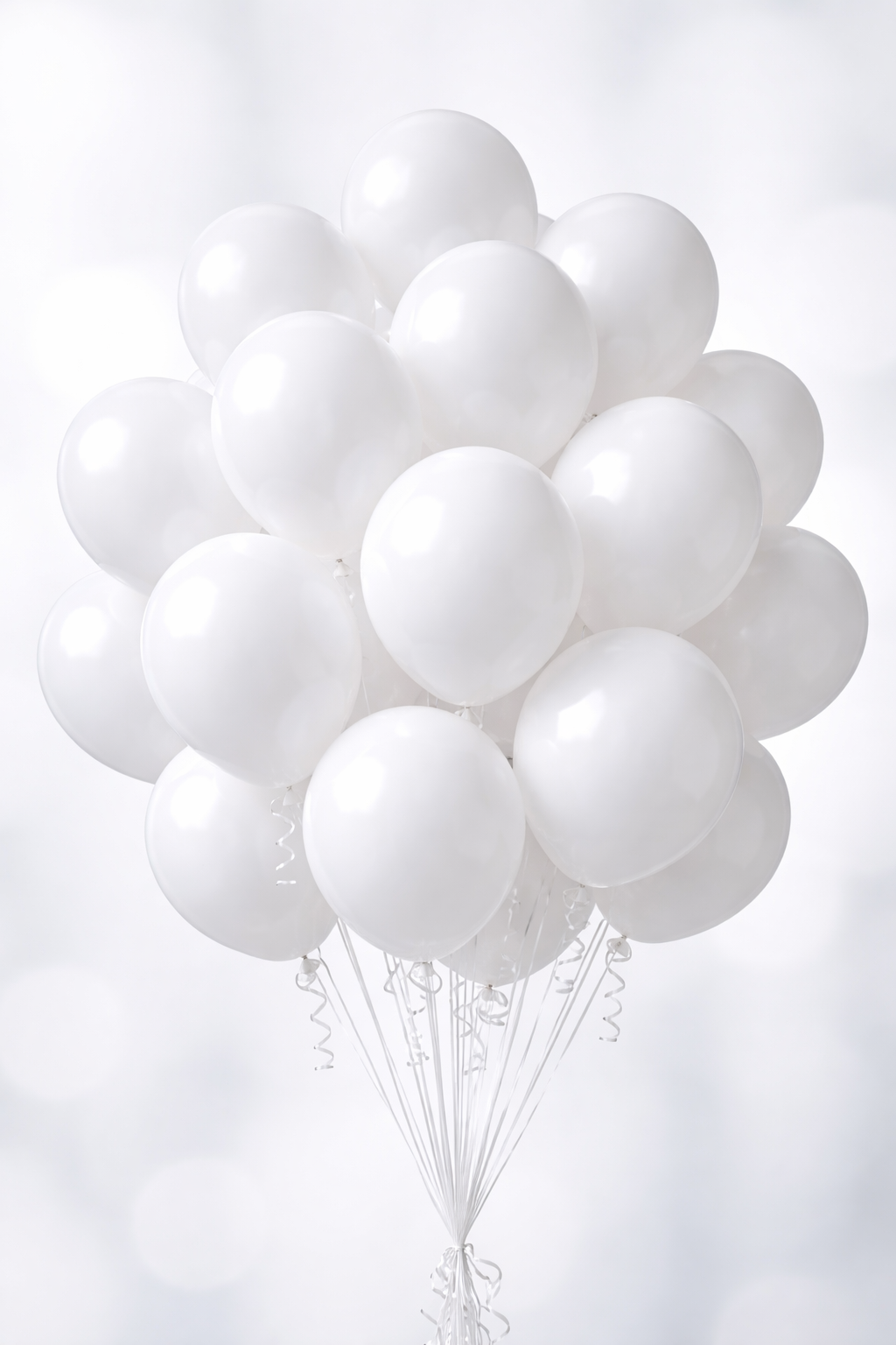 10-Inch White Balloons 100pcs