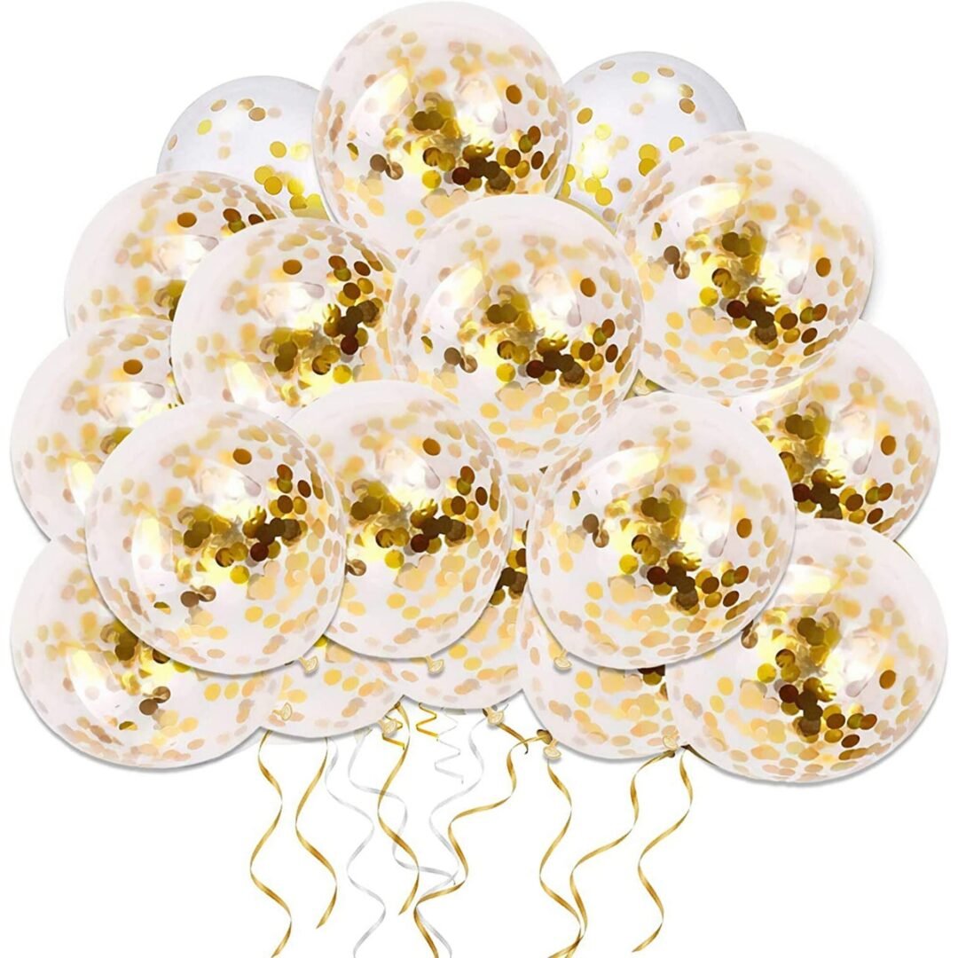 Confetti Balloon Gold