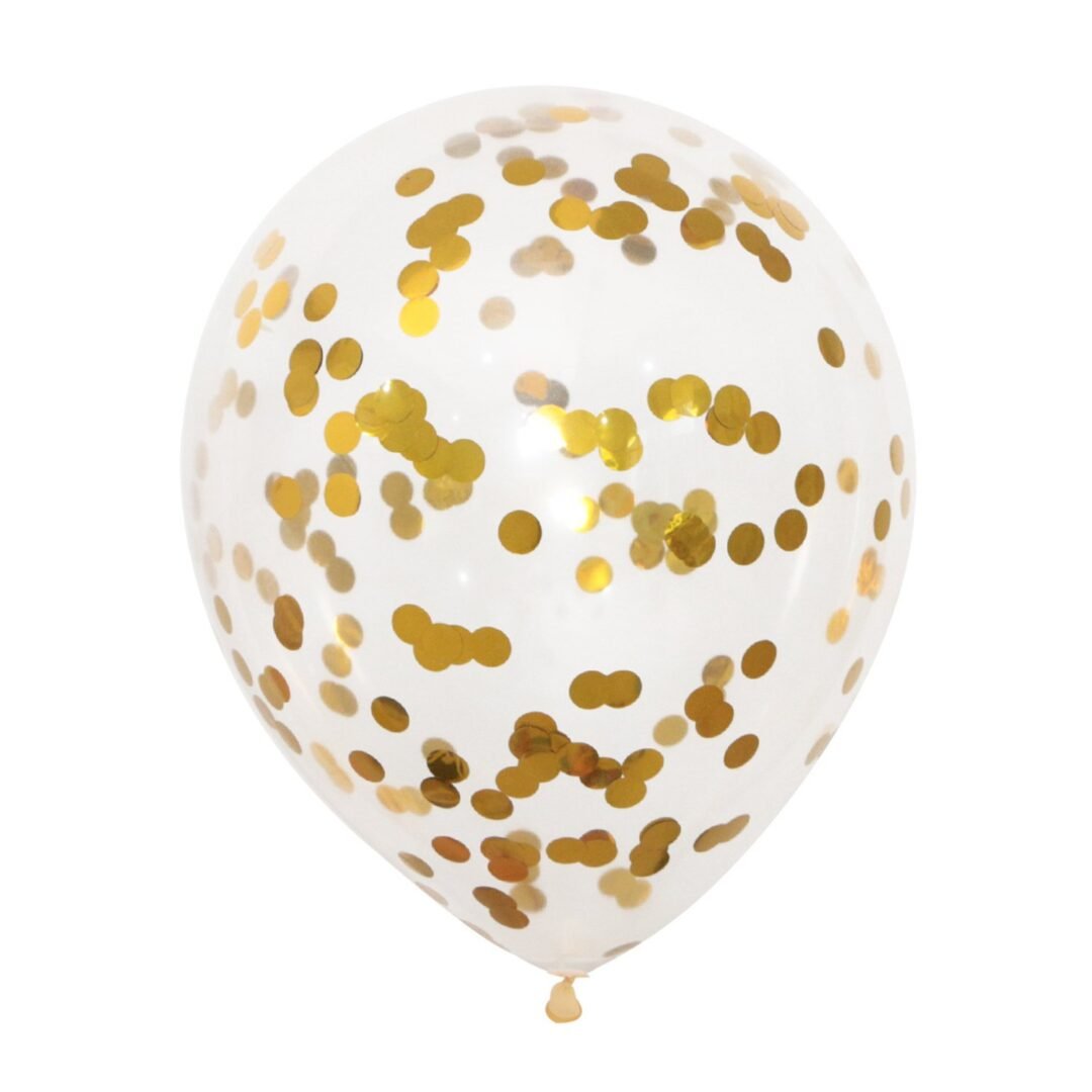 Confetti Balloon Gold