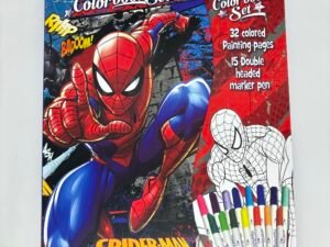 Spider man coloring book set