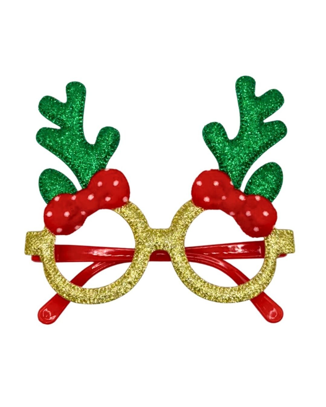 Christmas glasses in green