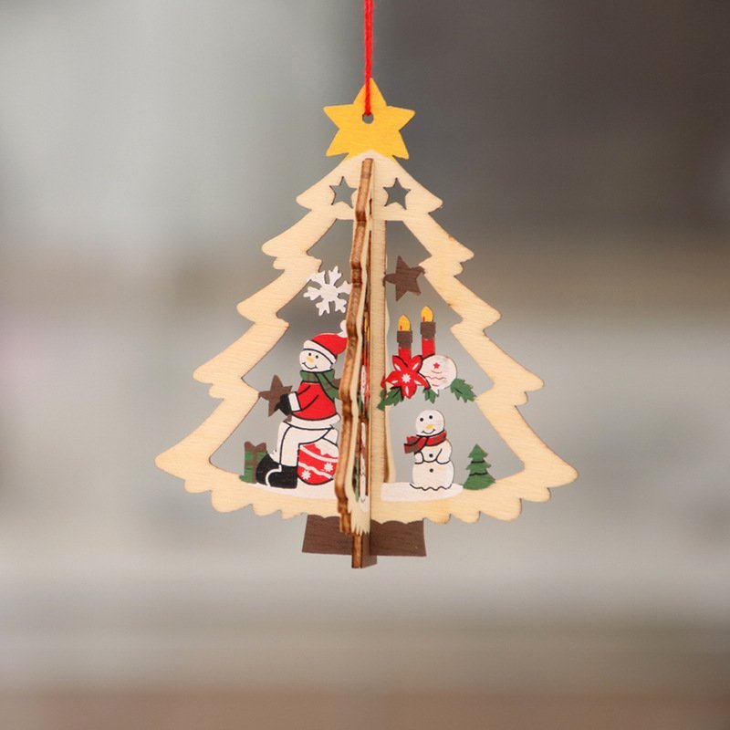 Christmas wooden tree