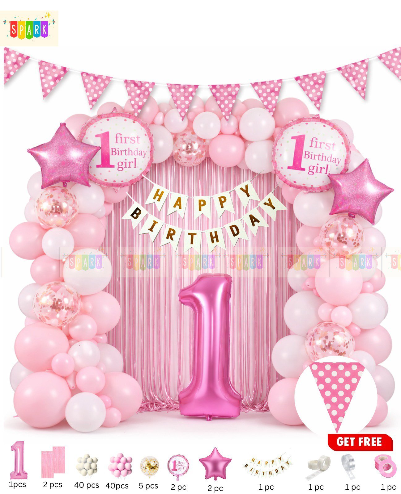 First Birthday Theme Set