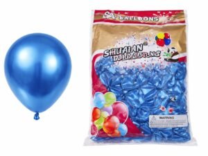 Blue Metallic Balloons