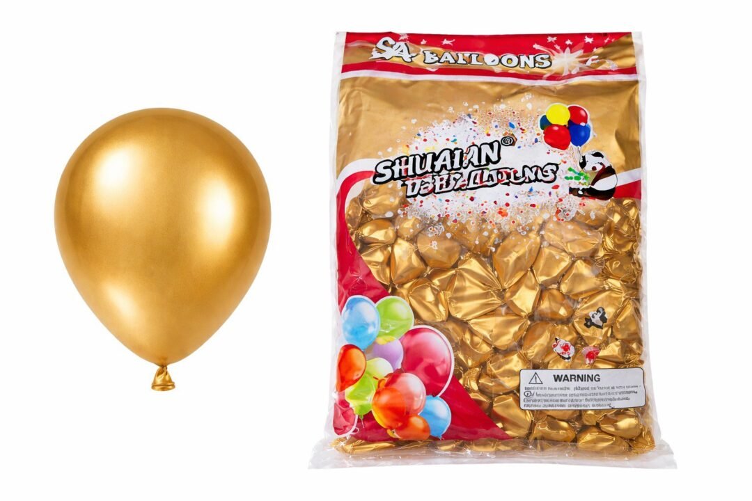 Golden Metallic Balloons