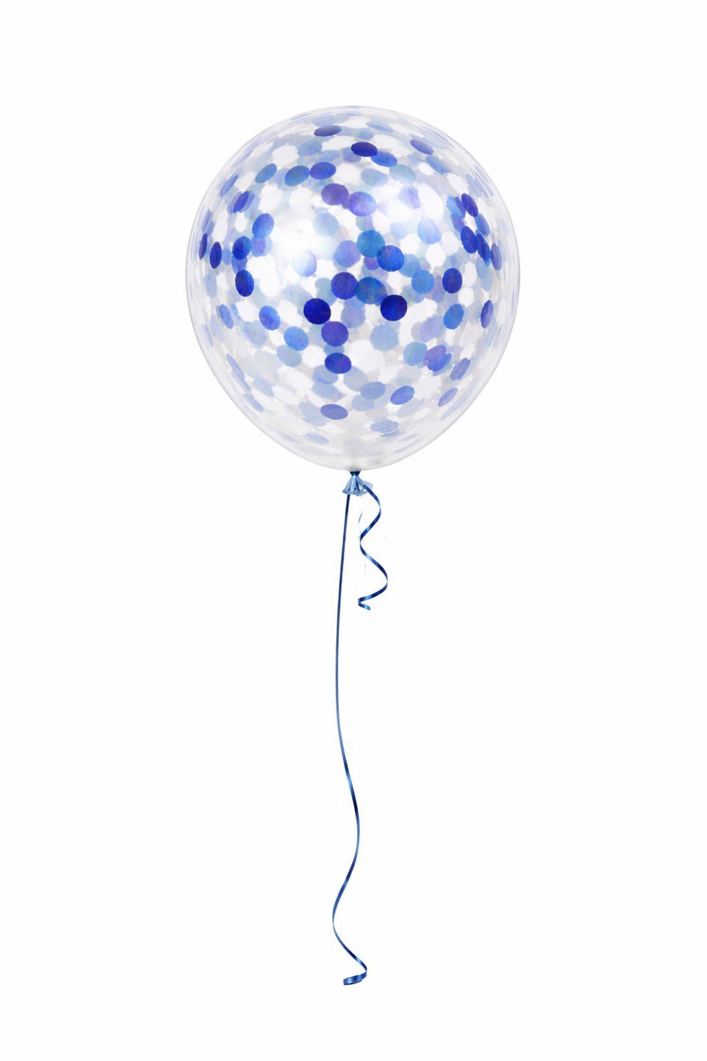 Blue Confetti Balloons