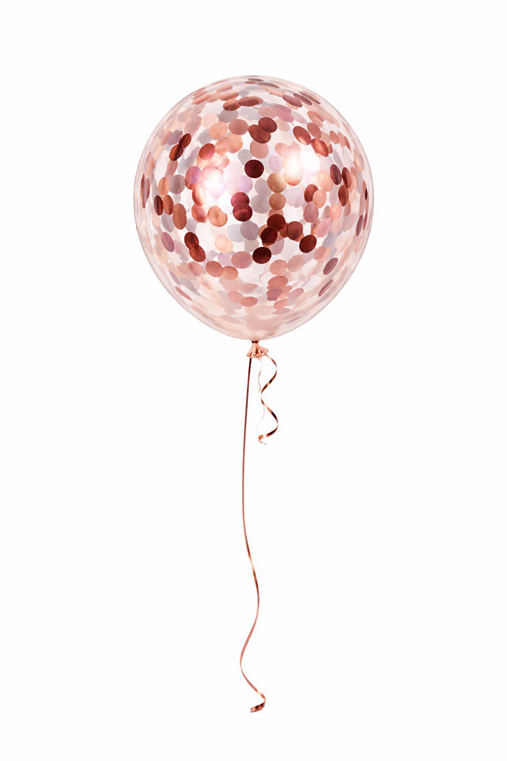 Rosegold Confetti Balloons