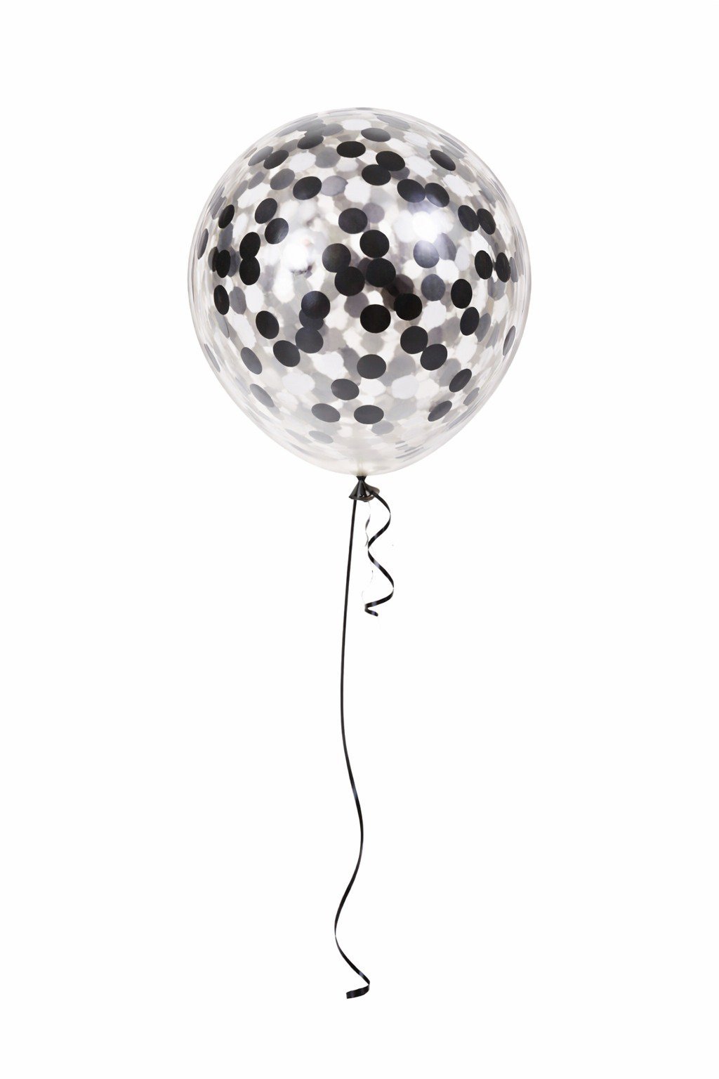 Black Confetti Balloons