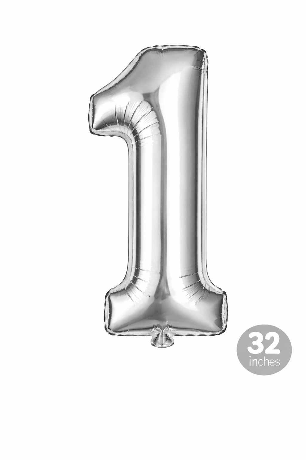 Silver No.foil balloon -1