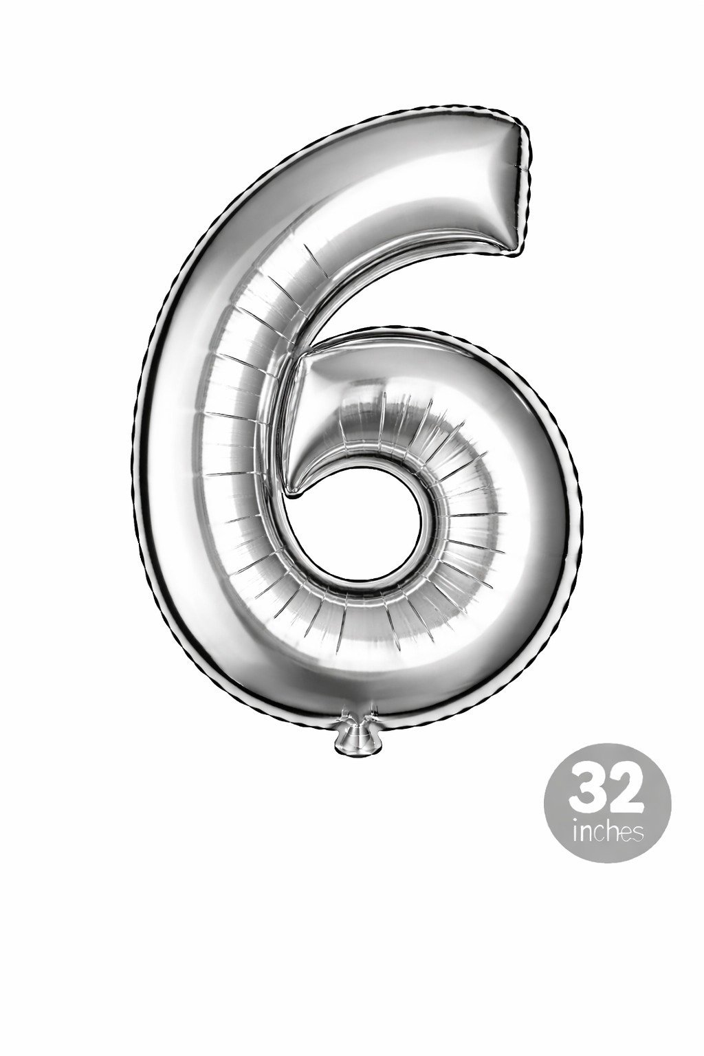 Silver No.foil Balloons-6