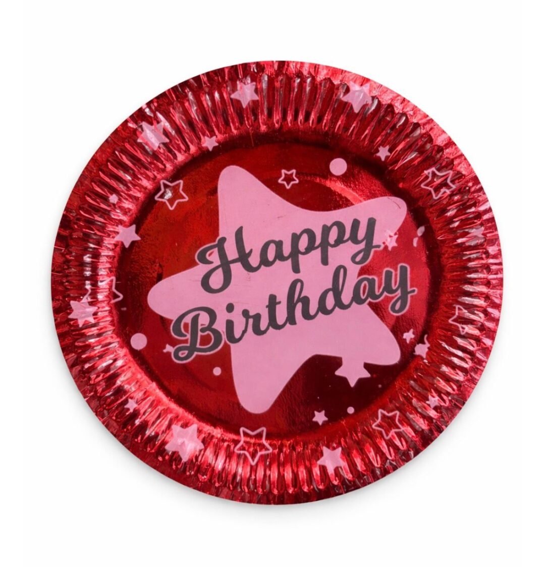 Happy Birthday printed plates