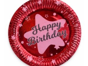 Happy Birthday printed plates