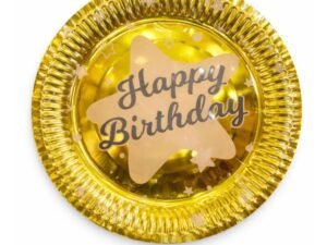 Happy Birthday printed plates