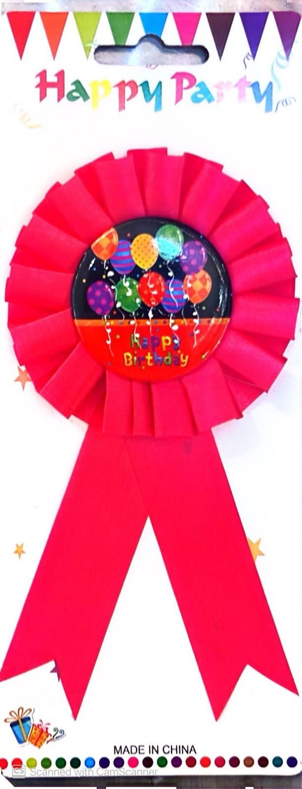Red Birthday Badge
