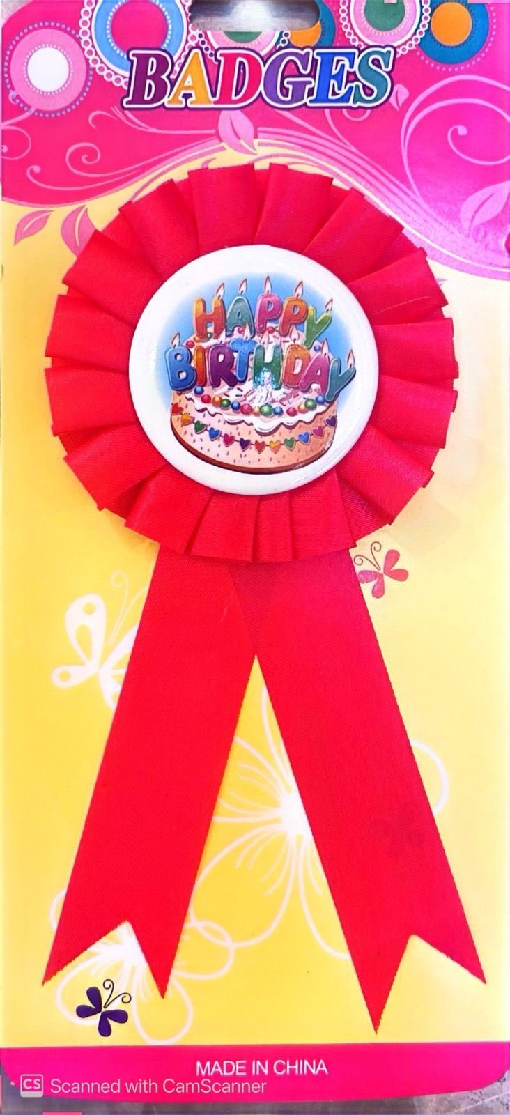 Birthday Badge
