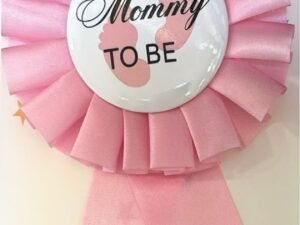 Pink Mom to be Badge