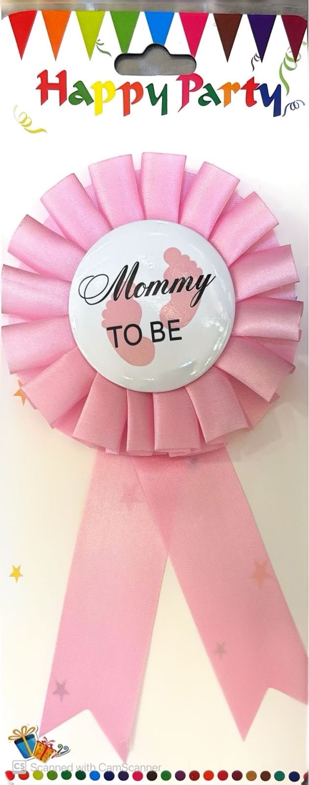 Pink Mom to be Badge
