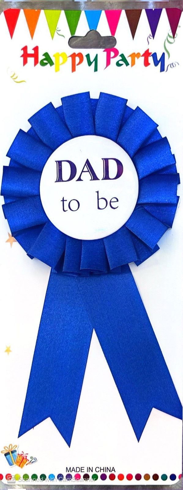 Navy-Blue Dad to be badge