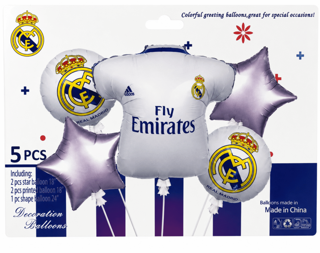 Untitled design - 2026-06-08T150733.951 Real Madrid Foil Balloon Set (5 Pieces)