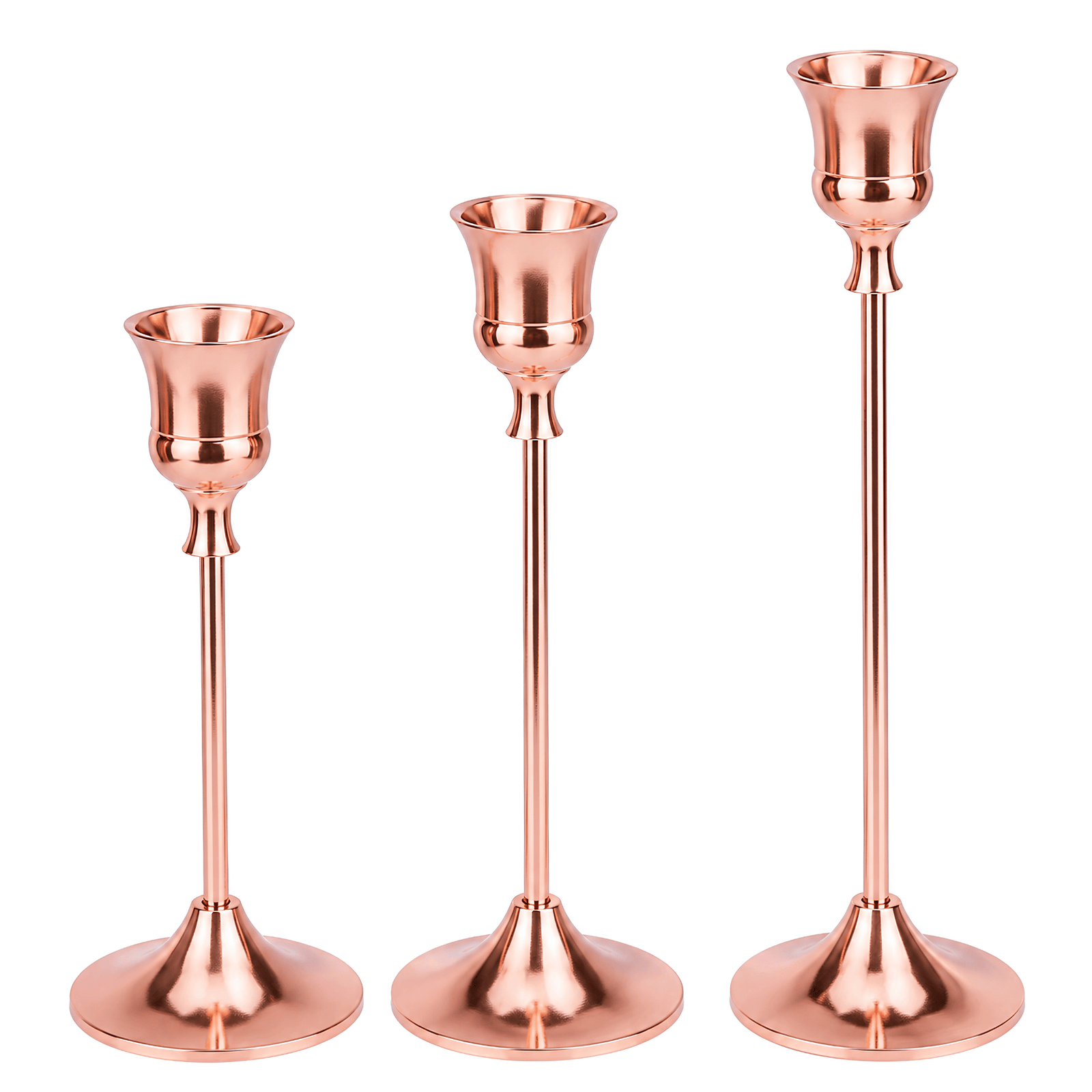 Metal Candle Stands (Rose gold)