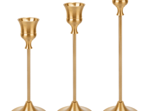Metal Candle Stands (Golden)