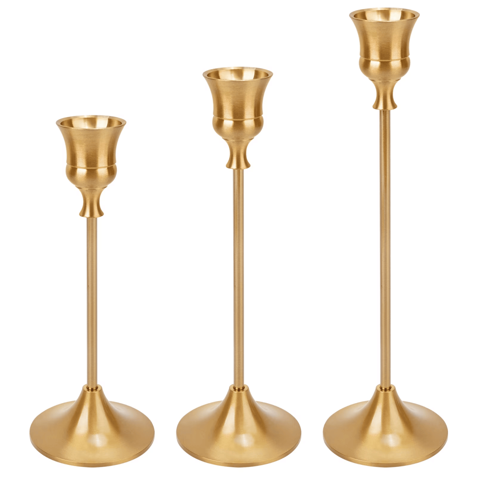 Metal Candle Stands (Golden)