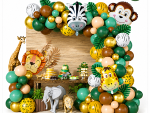 Jungle Theme Balloon Decoration Set (100 Pcs)