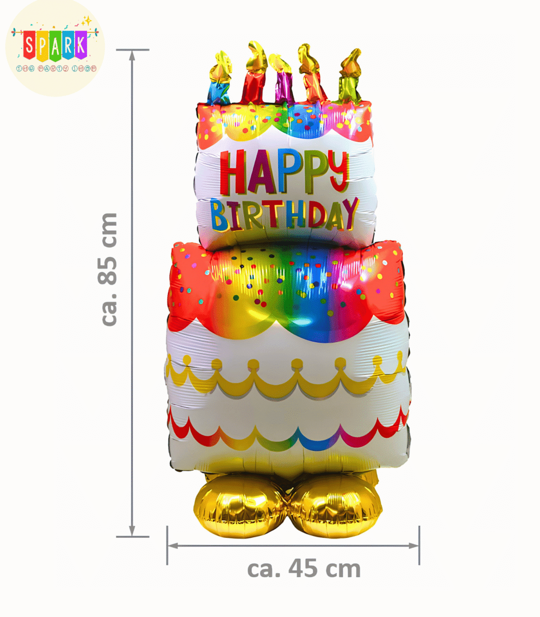 1050 (11) Giant Birthday Cake Foil Balloon Stand