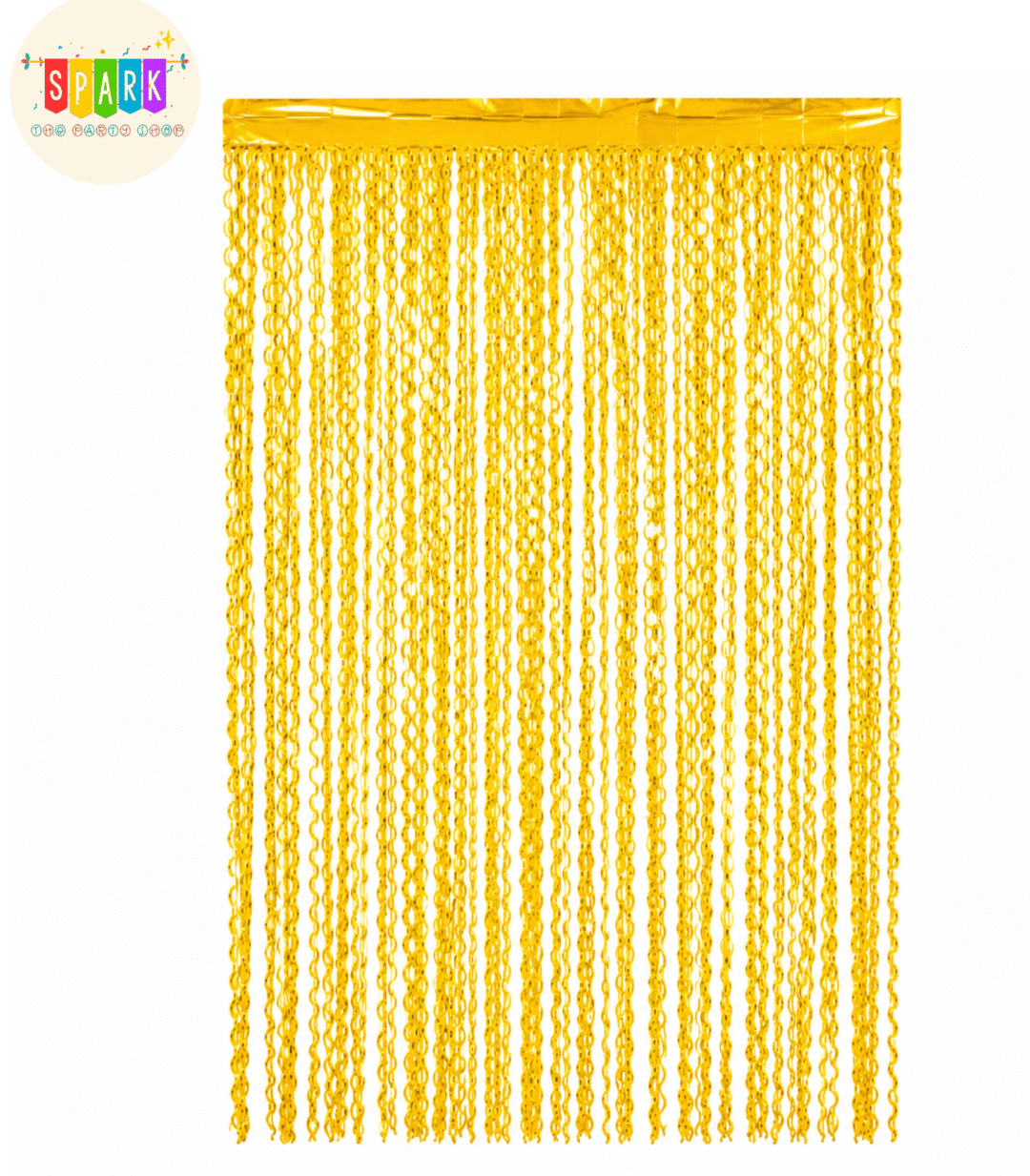 Curl Foil Curtain Yellow