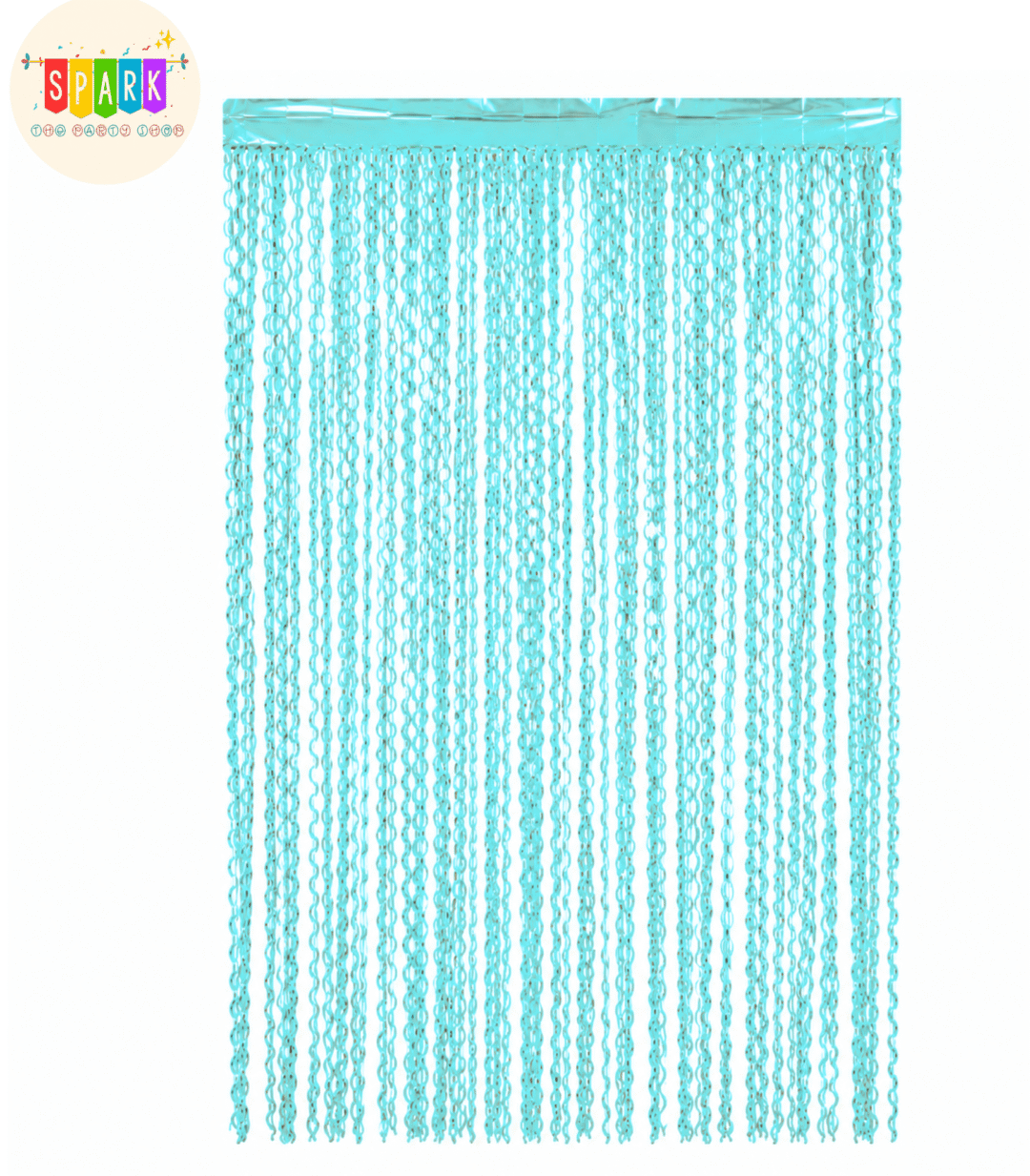 Curl Foil Curtain Blue