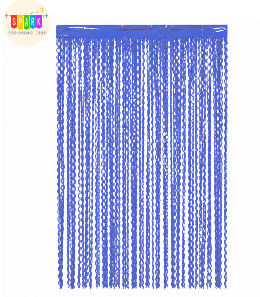 Curl Foil Curtain Blue
