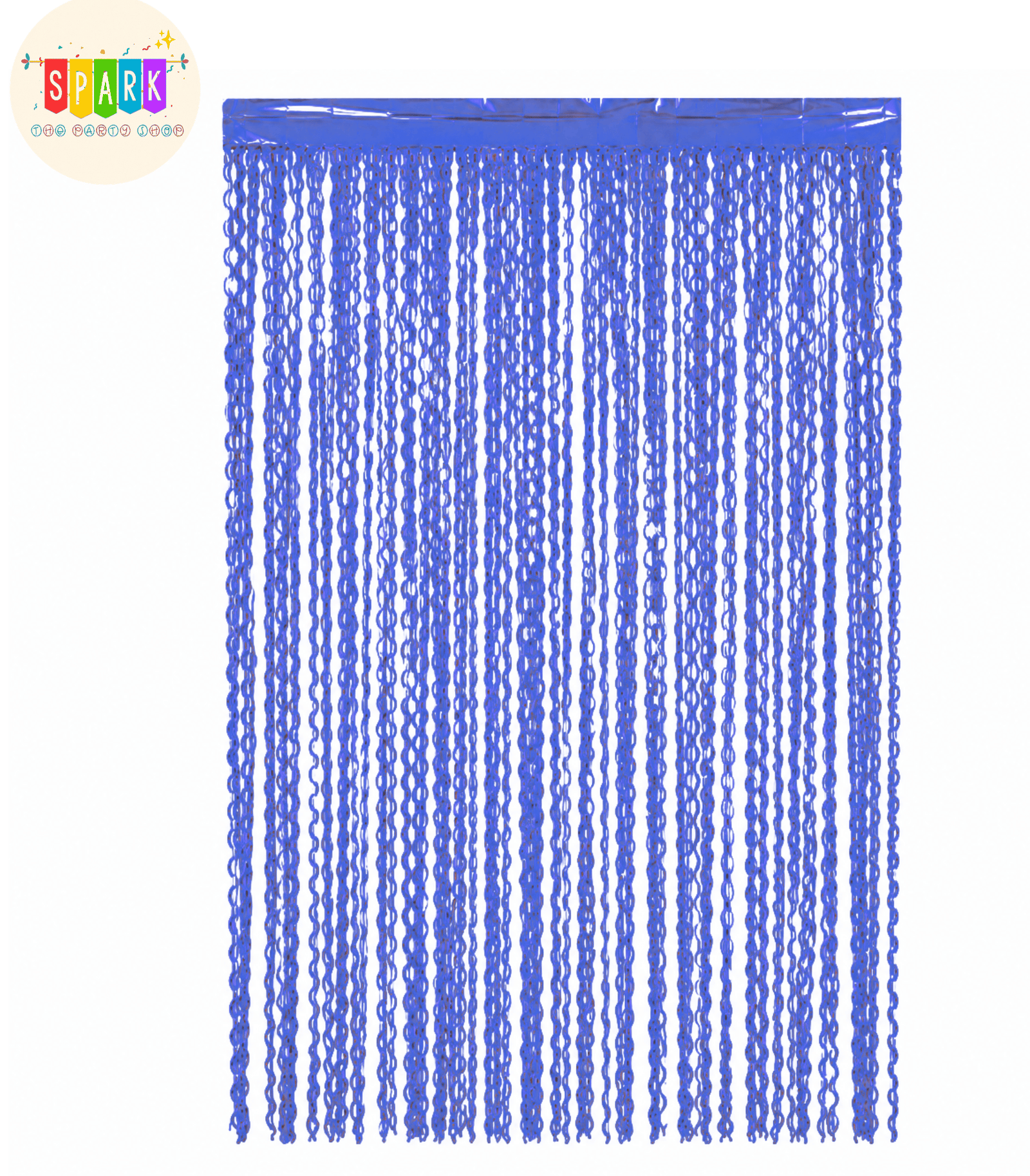 Curl Foil Curtain Blue