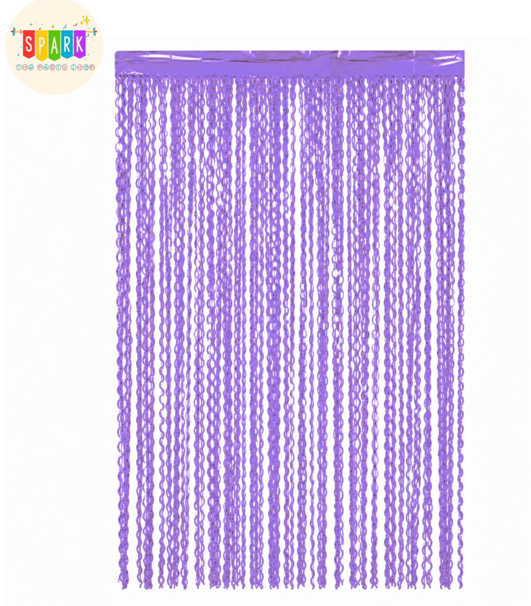 Curl Foil Curtain Purple