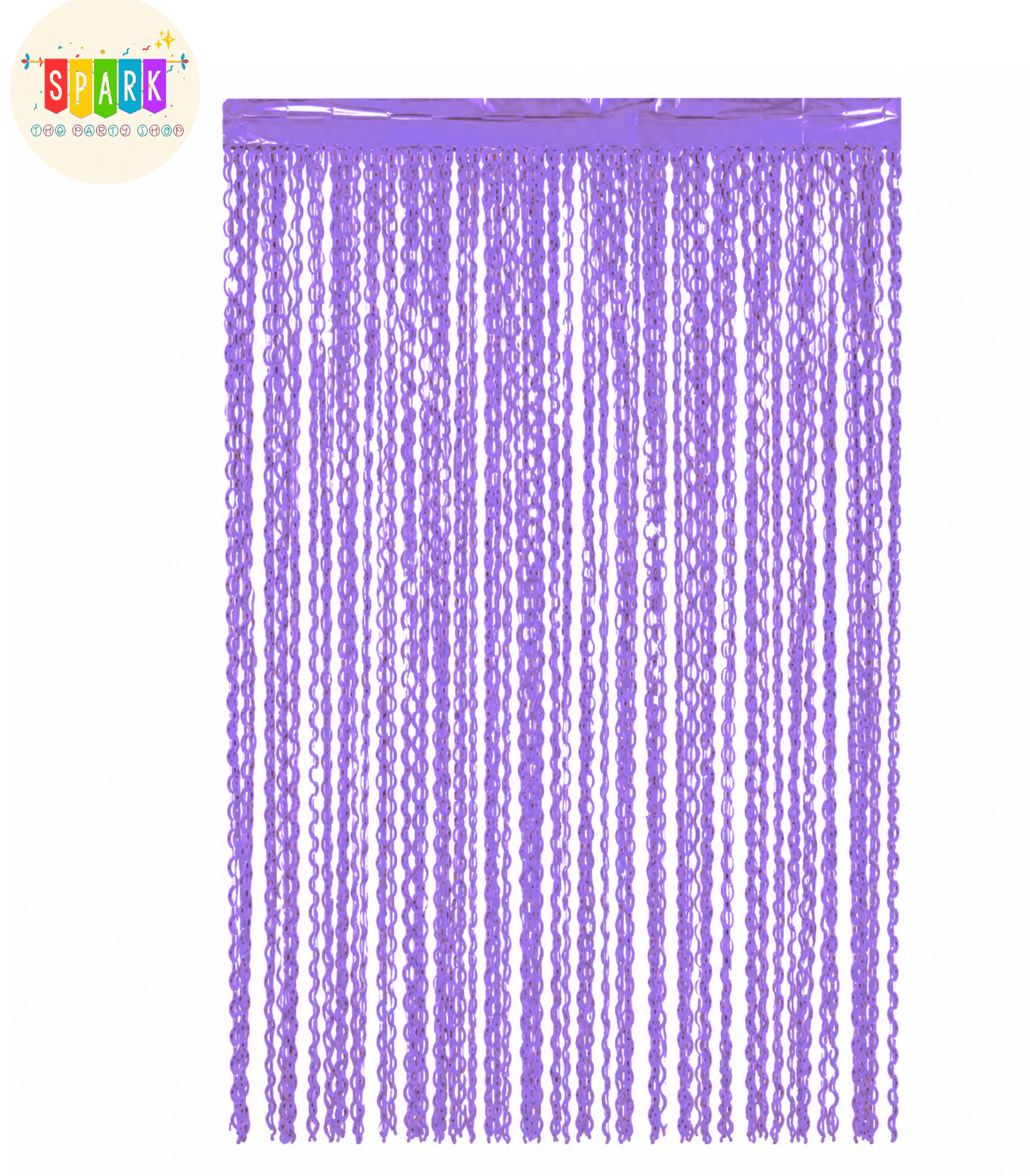 Curl Foil Curtain Purple