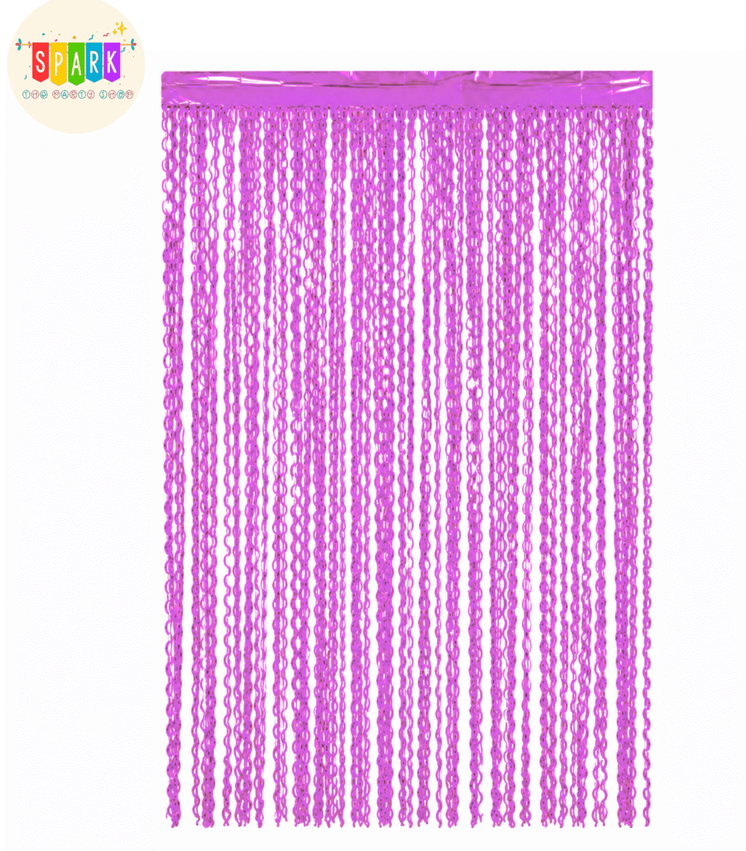 Curl Foil Curtains Pink