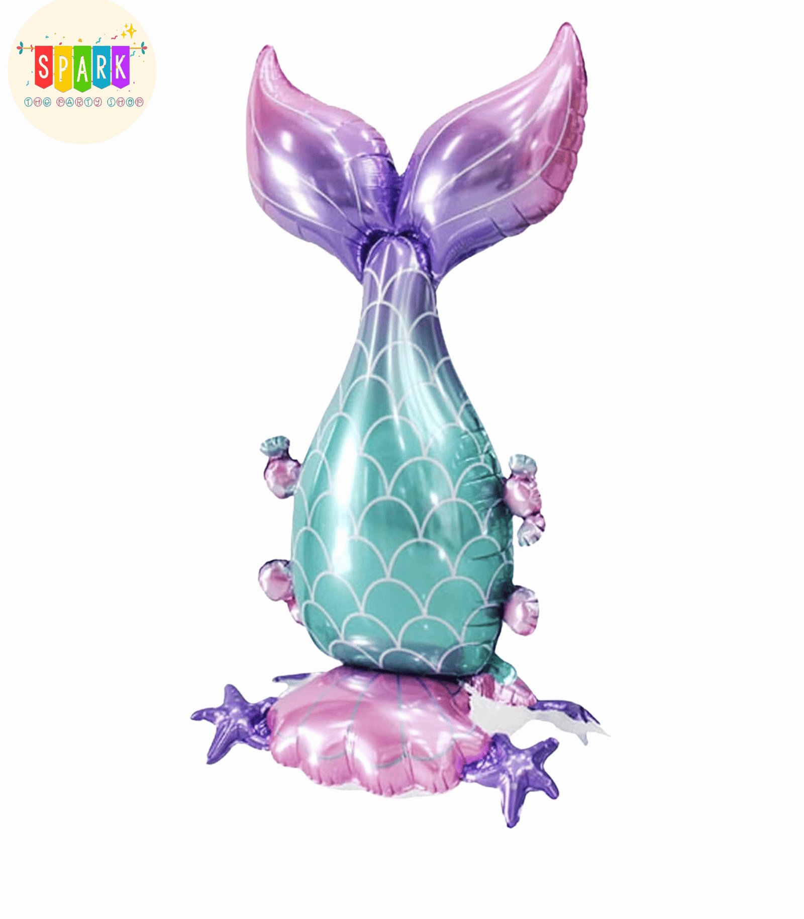 Giant Mermaid Tail Foil Balloon Stand