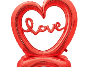 Love Heart Foil Balloon Stand