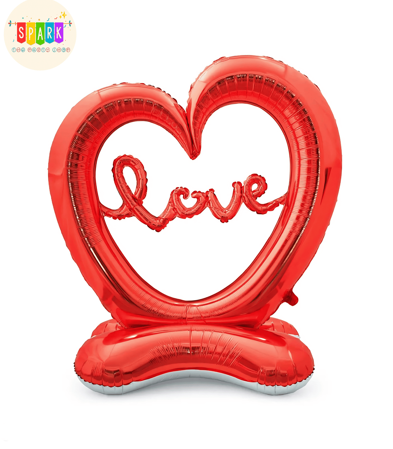 Love Heart Foil Balloon Stand