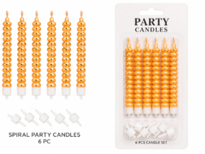 167fe679-ff0c-47d7-a930-edd90ca12407 Spiral Party Candles – Orange (6 PCS)