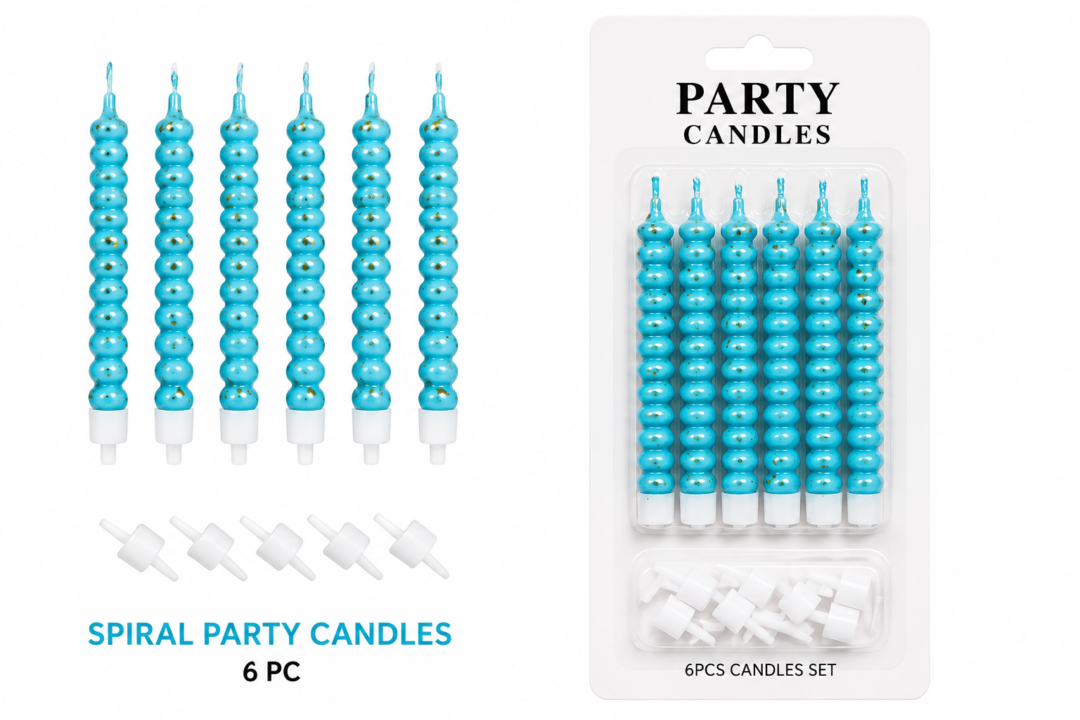 2ad6c1f8-6cba-4096-99f9-68ab4de42f4b Spiral Party Candles – Blue (6 PCS)