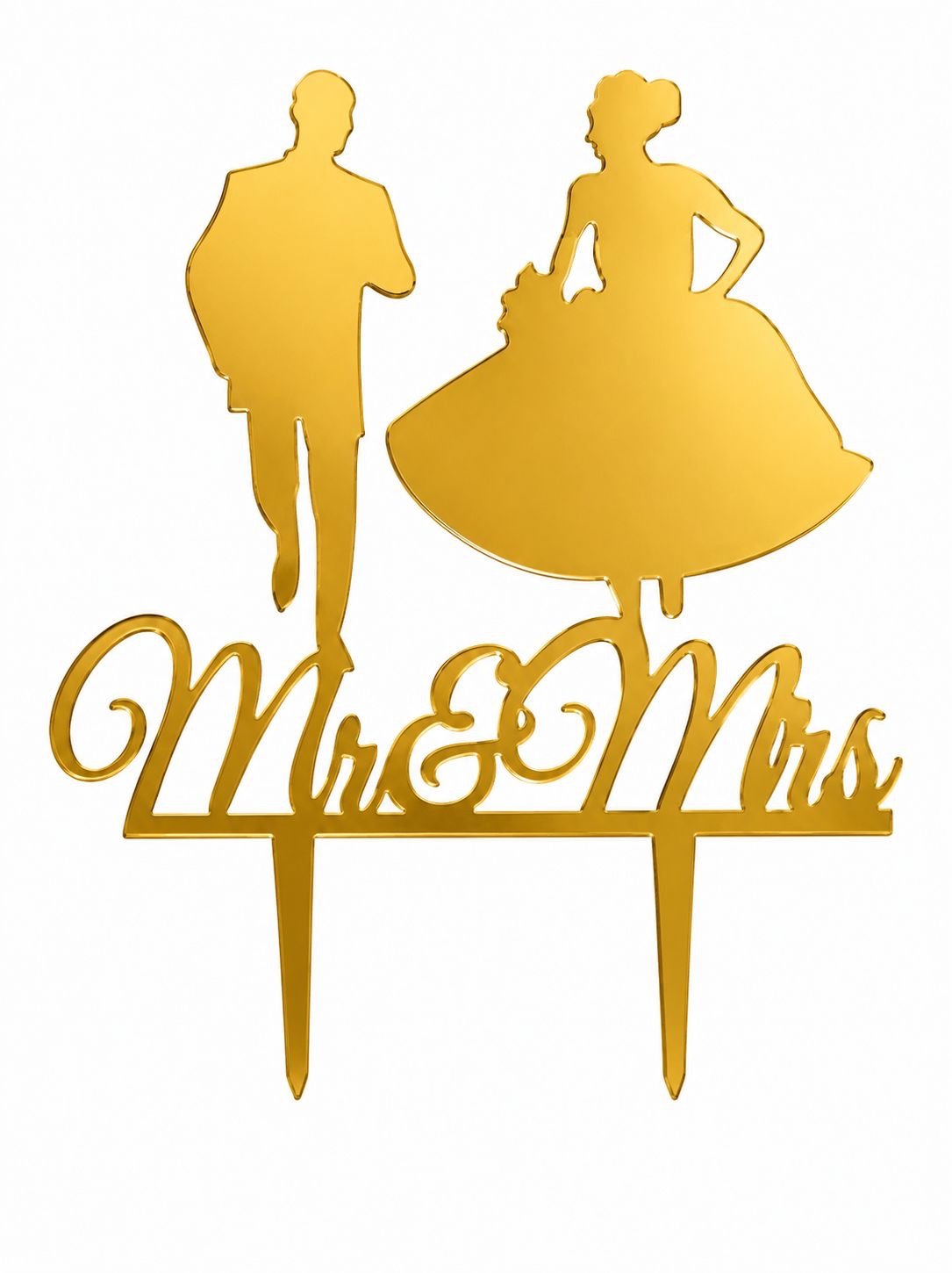 Mr&Mrs Cake Topper